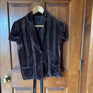 BCBG Brown Velvet Women's Top